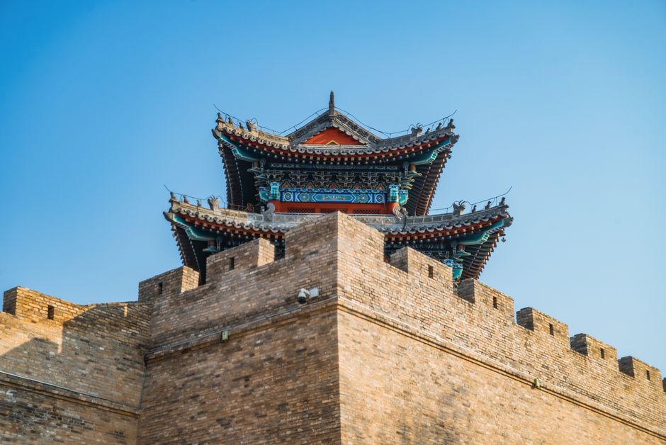 Tianxin Pavilion and city wall