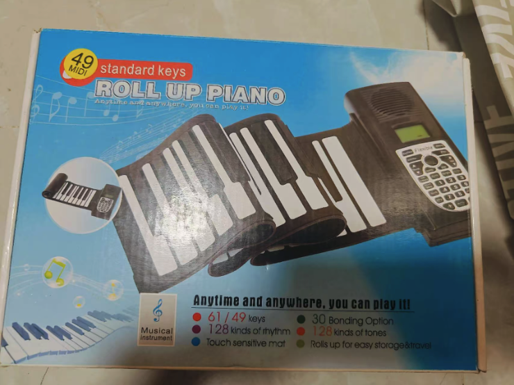 Roll-up piano original packaging box