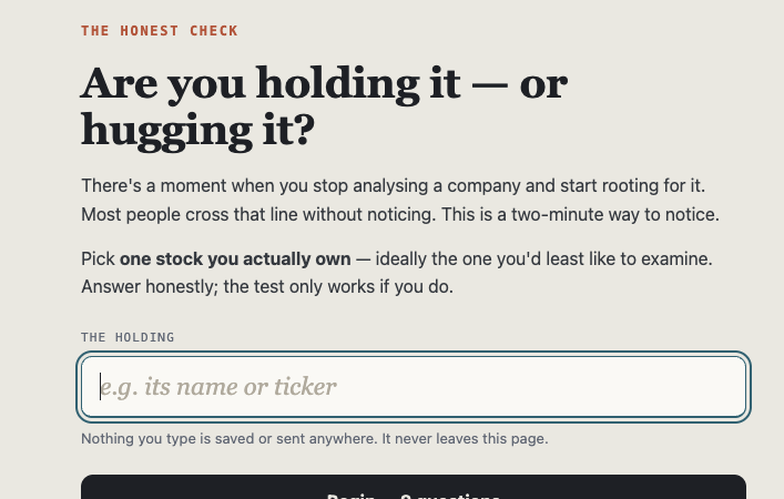5 Free Tools I Built to Think More Clearly About Stocks (and One for Your Career)