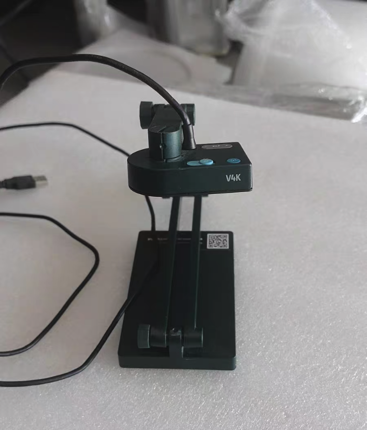 The document camera — USB, plug-and-play, overhead lens